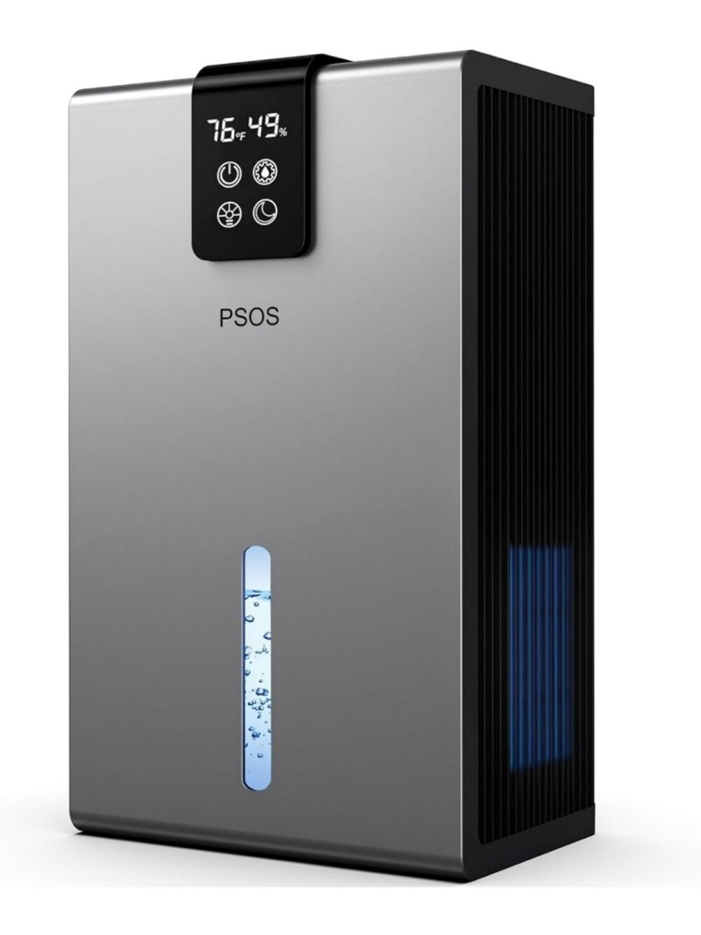 Quiet 98 OZ Dehumidifier for Home, Basement & Bathroom - Auto Shut Off, Humidity